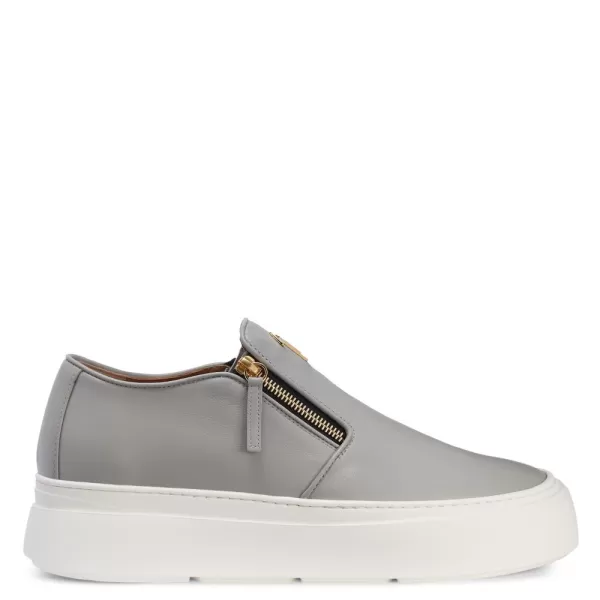 Gz Mike Zip Chaussures Giuseppe Zanotti Gris Homme