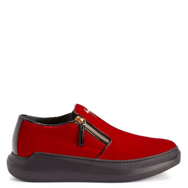 Chaussures Rouge Giuseppe Zanotti Homme Conley Zip