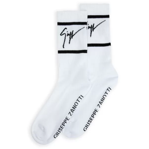 Gz-Socks Blanc Homme Giuseppe Zanotti Vêtement