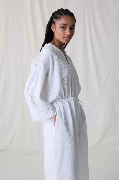 White Leon & Harper Femme Rabais Robes Robe Roxy Plain