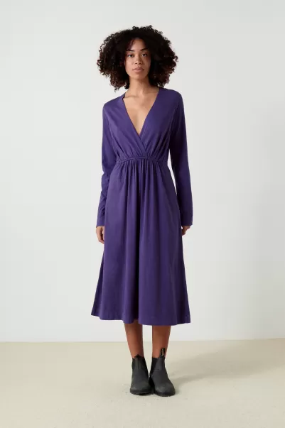 Leon & Harper Femme Robe Raoule Basic Robes Purple Qualité