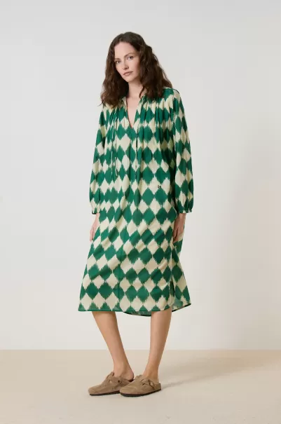 Prix Concurrentiel Leon & Harper Femme Robe Rizhom Diam Green Robes