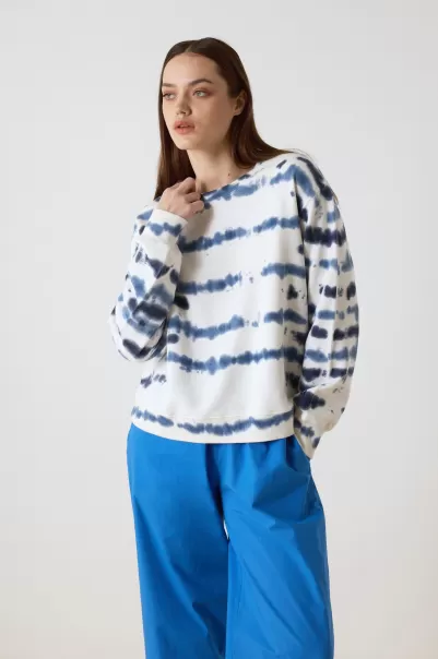 Blue Femme Sweatshirts Étonnant Leon & Harper Sweat Sortie T&D P