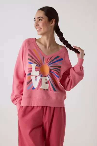 Haut De Gamme Femme Sweatshirts Leon & Harper Sweat Shiva Lova Gum
