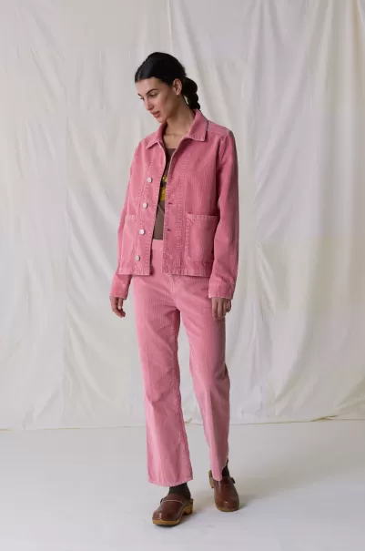 Pink Femme Leon & Harper Pantalon Pipou Plain Caractère Pantalons & Jeans