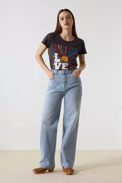 Leon & Harper Magique Bleach Jean Francois Femme Pantalons & Jeans