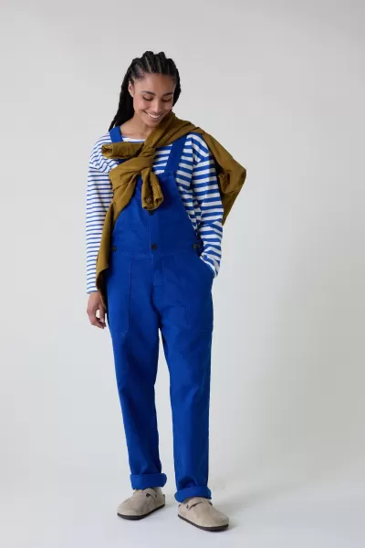 Haut De Gamme Blue Pantalons & Jeans Salopette Odile Plain Femme Leon & Harper