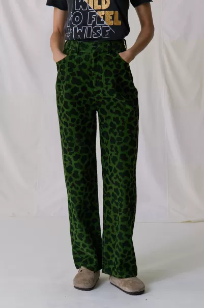 Femme Green Leon & Harper Pantalons & Jeans Pantalon Puglia Wilde Achat Groupé