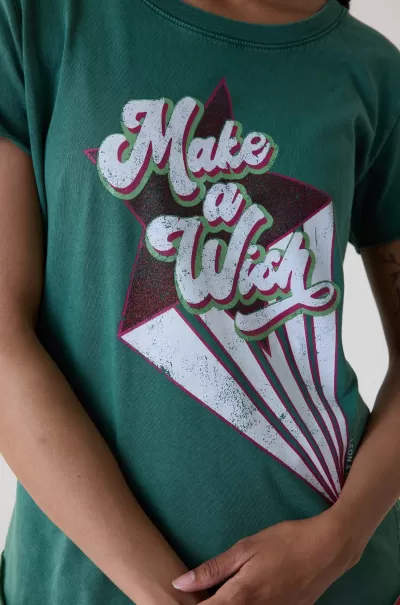 T-Shirts & Tops Leon & Harper Tshirt Toro Wish Green Prix Sacrifié Femme