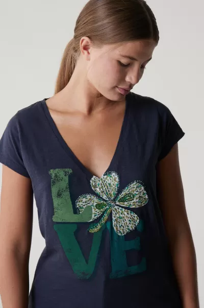 Leon & Harper La France Femme T-Shirts & Tops Carbone Tshirt Tonton Luck