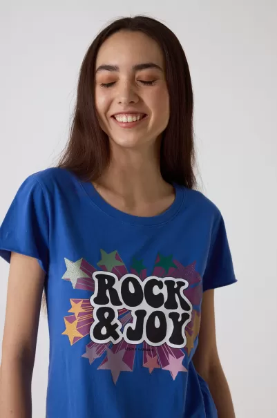 T-Shirts & Tops Leon & Harper Sûr Femme T-Shirt Toro Rocky Marin
