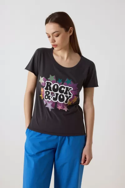 Leon & Harper T-Shirt Toro Rocky Femme T-Shirts & Tops Carbone Regarder
