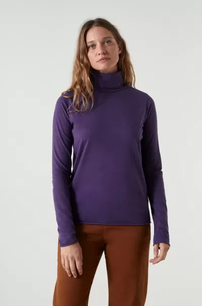 T-Shirts & Tops Femme Innovation Tshirt Teodor Basic Leon & Harper Purple