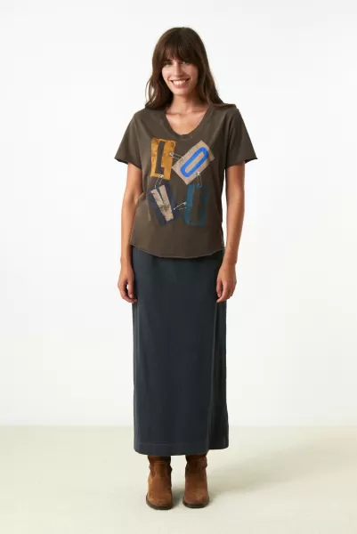 T-Shirts & Tops Femme Wood Tshirt Tizia Lover Leon & Harper Économique